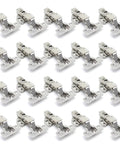 20 Piece Stainless Steel Hydraulic Cabinet Door Hinges With Soft Close Damper No Fuss Gold Finish Easy Install Clips