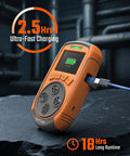 Guard 863Pro Four Gas Monitor For H2S CO LEL And O2 With TFT Color Screen USB Data Export shown charging with USB cable