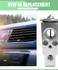 Universal AC Expansion Valve For Most Cars And SUVs, High And Low Temperature Resistant, Improves AC Efficiency, Durable Silver Valve