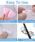 Clear Adhesive Cable Clips Set of 40 Medium Size No Drill Needed, Upgraded Wire Holders for Wall Desk Car PC and Christmas Lights installation steps