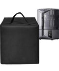 Heavy Duty Waterproof Anti Static Nylon Dust Cover For Saturn 4 Ultra 16K Resin 3D Printer shown alongside printer
