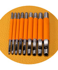 Nine Size Hole Punch Set For Leather Belts And Crafting Heavy Duty Steel With Quenching Process Includes 1mm To 5mm Holes Tool Kit