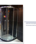 Dope Push And Pull Shower Glass Door Handle With Adjustable 550mm Hole Distance for Sliding Bathroom Doors attached to corner shower