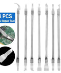 8 piece stainless CPU repair tools from 14 Piece Stainless Steel Dual End Spudger Pry Tool Kit For Pro Repairs On Phones Laptops Tablets