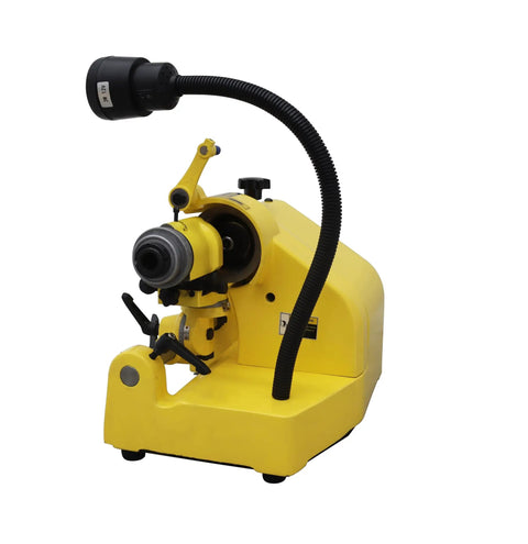 Pro Grade Heavy Duty Universal Cutter Grinder Sharpener Multi Function Bench Machine For Drill And Lathe Tools Comes With Full Collet Kit 110V, yellow grinding machine with adjustable features.