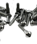 Heavy Duty Steel Torx T27 Security Fasteners For One Inch Panels, silver construction screws designed for anti-theft use.
