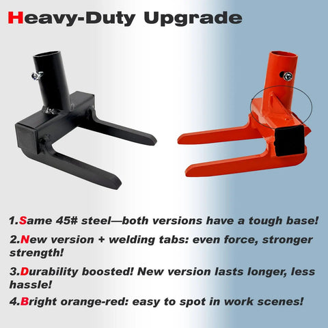 Pallet Buster With Nail Puller Deck Wrecker Pry Bar Heavy Duty Multi Tool For Demolition Nail Extraction Pallet Repair Crowbar Style Pry Tool For Pros And Diy Home Improvement, black and orange 45# steel version