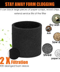 Foam Sleeve Replacement for Ridgid 5-20 Gallon Wet Dry Vacuums VF4000 VF5000 VF6000 Foam Cover PreFilter with filtration benefits