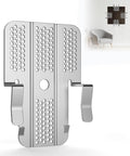 Close-up of 20 Pack Drywall Repair Clips With 40 Stainless Steel Screws, heavy duty clip for drywall patching, solid grip backing.
