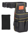 Rugged Tool Pouch With Belt For Electricians Mechanics And Carpenters, Thickened Wear Resistant Oxford Cloth, 12 Storage Pockets, 10.2 By 5.5 Inches, Built Tough Small Parts Organizer Bag For Pro Jobs