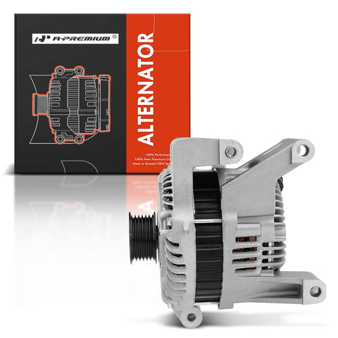 Durable Replacement Alternator For Mazda 5 2008 2009 2010 L4 2.3L, 110A 12V, 6 Groove Pulley, Clockwise Rotation, Direct Fit, New Unit