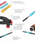 Tutorial for using All In One Heat Shrink Wire Connectors Kit With 270 Pc Waterproof Electrical Crimp Terminals for auto and marine.