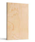Baltic Birch plywood panel front view, natural wood grain unfinished craft sheet