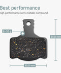 Two Pairs Bike Brake Pads For Magura 7P Brakes Compatible With MT2 MT4 MT6 MT8 MT Trail MT Sport Hydraulic Disc Pads