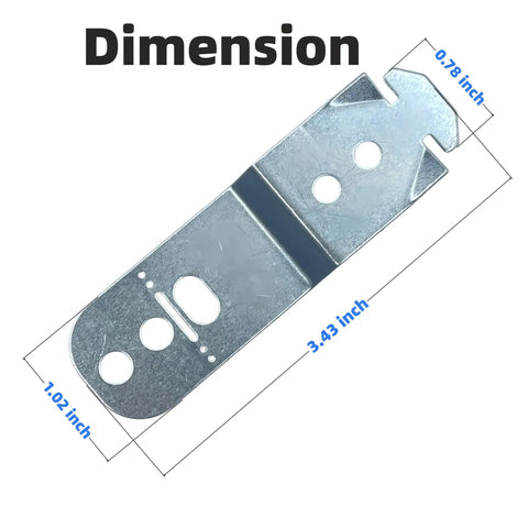 Heavy Duty Dishwasher Mounting Bracket Kit 2 Pack For Under Counter Installations Secure Your Dishwasher In Bosch Thermador Kenmore And Gaggenau Models Includes 4 Screws For Quick Install dimensions diagram