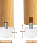 Smooth Operator Fridge Leveling Feet Polyurethane Round Foot Pads adjust height between 1.9cm and 2.4cm for stable appliance setup
