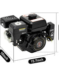 Beefy 212CC 4-Stroke Go Kart Engine With Electric Start 7.5 HP Horizontal Gas Power Plant dimensions