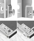 Tough As Nails Heavy Duty Garage Door Bottom Lift Bracket For 2 Inch Track Systems Commercial Grade Roller Bracket Assembly For Garage Door Maintenance Zinc Plated 14 Gauge Steel Corrosion Resistant For Snow And Coastal Climates 1 Pair close-up view showing details and installation.