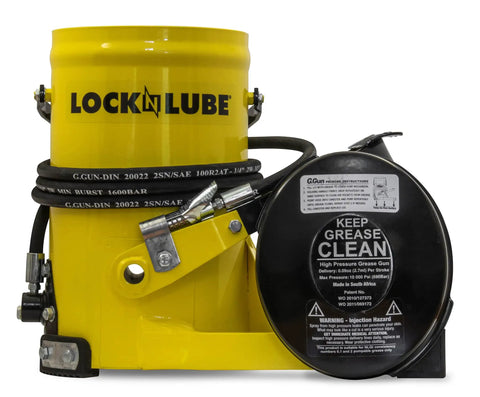 Heavy Duty Grease Gun With 10,000 Psi Output For Fast No Sweat Lubrication, Hands Free Foot Operation, Pressure Relief Valve, Mess Free Design, Includes G Coupler And 2m Hydraulic Hose For Industrial Strength Performance