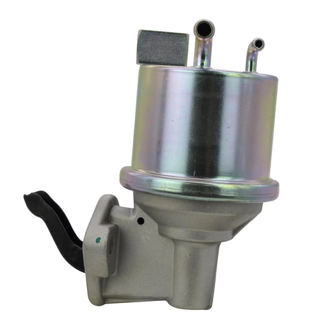 Front view of Chevrolet Mechanical Fuel Pump Fits Classic Old School 1970s 1980s Bel Air Biscayne Blazer C10 C20 C30 Pickup Suburban Caprice Chevelle El Camino G20 G30 Vans And Impala showing metal components