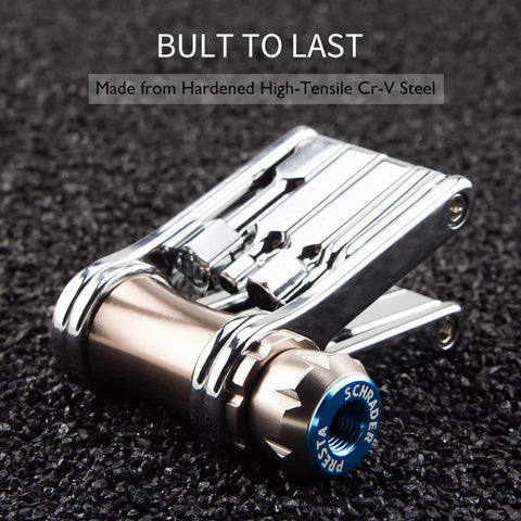 11 In 1 Bike Tool Multitool Kit With Chain Tool, Torx, Hex, Screwdriver Bits And CO2 Inflator For Road And Mountain Bikes, Ultra Lightweight, Compact Cycling Repair Tool For Quick Field Fixes And On The Go Maintenance