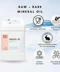 Food Grade Mineral Oil For Wood And Kitchen Surfaces 1 Gallon Vegan Formula Enriched With Vitamin E bottle with features