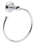 Eavon Towel Ring In Polished Chrome Solid Brass Bath Hardware with wall mount, durable chrome finish for modern bathroom.