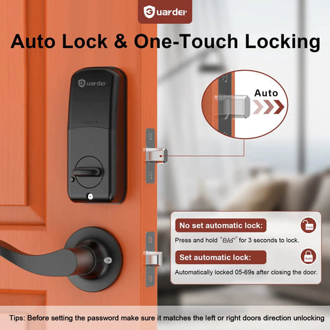 Smart Lock With Keypad Keyless Entry Smart Deadbolt Door Lock Easy Install Long Battery Life Tamper Alarm Home Security Upgrade