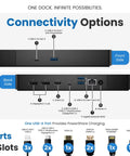 Heavy Duty Usb C Docking Station For Precision Workstations Dual Monitor Hub showcasing connectivity options and ports.