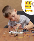 Child using Hands On Light Bulbs In Series Electrical Science Kit For Primary Students Learn Basic Circuits With A Simple Circuit Experiment Set In A Portable Storage Box For Classroom Or Home Projects