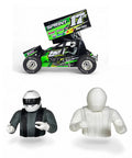 Ultra Lightweight RC Driver Upgrade For 1/10 Scale Sprint Car, 3D Printed And Paintable, Replaces Stock 2.6 Oz With A 1 Oz Part