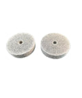 Medium Grit Abrasive Buff Wheels For Benchtop Polisher, 2-7/8 In Diameter With 1/4 In Center Hole, One Pair, Built To Wipe Out Firescale