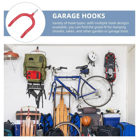 Real Deal Heavy Duty U Shaped Garage Storage Hooks For Shovels And Rakes Vinyl Siding Screw In Metal Wall Mount Hangers Built Tough As Nails To Kick Clutter To The Curb Fast