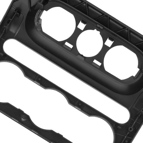 HECASA dash radio bezel center trim panel for 2004-2008 Ford F-150, black plastic