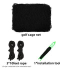 10x10ft Golf Batting Cage With Quick Installation Tool And Rope No Fuss Easy Setup Indoor Outdoor Practice Net accessories