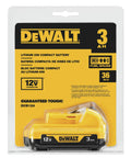 Packaged 12V Max Battery 3.0Ah with Fuel Gauge and 3 LED Charge Indicator for 12V Max Tools, compatible with DCB Chargers