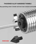 Close-up of the Beast Mode Heavy Duty Hydraulic Gear Puller With Hand Pump alloy thimble, showcasing durability features.