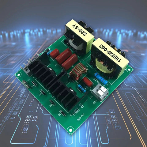 Beefed Up 150W Ultrasonic Cleaner Driver Board Kit With 3 Transducers For Automotive Parts And Pro Cleaning 220V 40KHz PCB