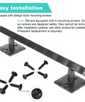 Rustic Matte Black 12 Inch Rhombus Barn Door Handles For Sliding Doors Heavy Duty Solid Metal Pull Handles With Mounting Hardware
