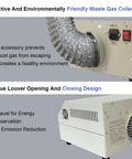 Efficient 110V 800W Infrared Reflow Oven with exhaust gas collection and louver design for precise soldering projects.