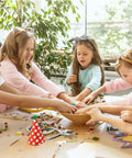Children crafting with Dual Size Metal Hole Puncher For Office And Crafts Two Punch Heads One Quarter Inch One Eighth Inch