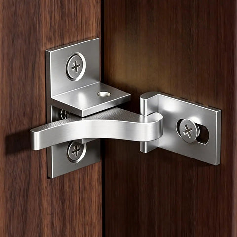 Brass Elbow Cabinet Door Window Latch Set 8 Pack With 24 Mounting Screws For Easy Install Small Secure Latches Ideal For Cabinets Closets And Windows Durable Brass Hardware