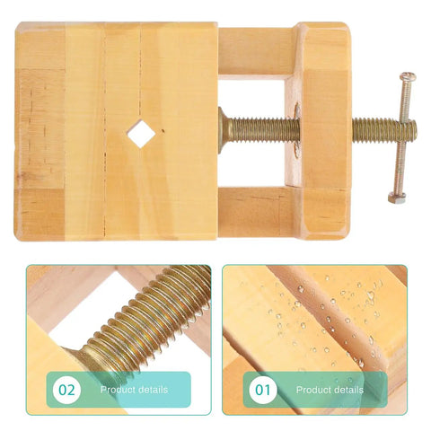 Mini Wood Carving Clamp Bench Vise For Engraving And Whittling, Tiny But Mighty Grip On Small Blocks, Compact 4.72 By 2.55 By 1.77 Inch Tool