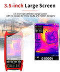 Pro Thermal Imager Camera with 256x192 Infrared Sensor and 3.5 inch LCD showcasing thermal and multimeter display