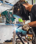 Person using Mig Welding Gun Accessory Replacement Kit With 10 Tips 0.030 Inch, 2 Gas Nozzles And 2 Gas Diffusers