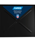 Dishwasher Drain Pan Leak Shield To Keep Floors Cabinets And Walls Dry Front-Opening Black Heavy-Duty Polymer 23 5/8 x 20 1/2"
