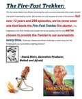 Testimonial for All Weather Survival Fire Starter including image of burning fire starter and David Story from Naked and Afraid