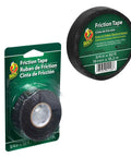 Friction Tape Three Quarters Inch By Sixty Feet Black Double Sided Sticky Cotton Cloth Tape For Electrical Splices And Extra Grip