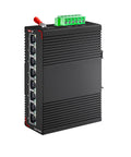 8 Port PoE Gigabit Industrial Ethernet Switch With 96W 48V Output, 16Gbps Switching Capacity, IP40 Unmanaged Din Rail Switch