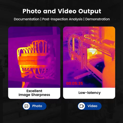 Photo and video output from Android Smartphone Thermal Camera Plug And Play USB-C, 512x384 Thermal Sensor With 256x192 Native IR